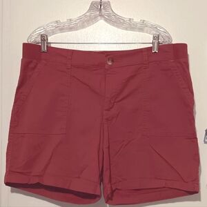 Lee Women's Vibrant Red Cargo Shorts